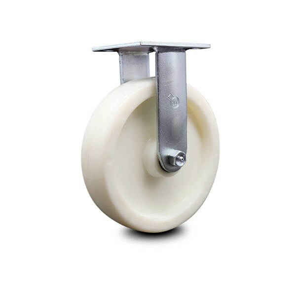 8 Inch Nylon Wheel Rigid Caster with Ball Bearing